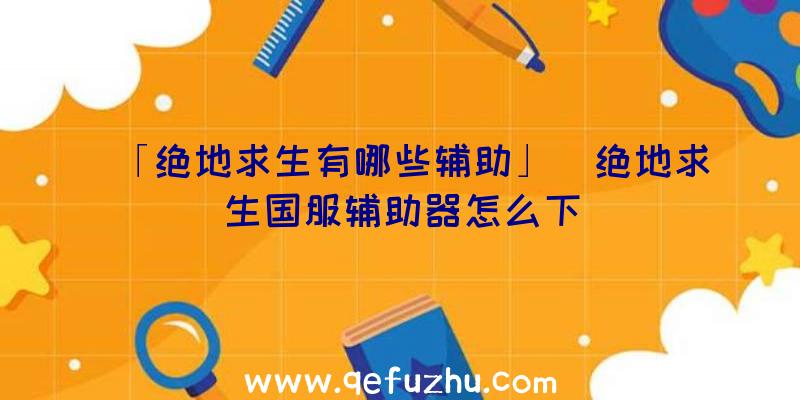 「绝地求生有哪些辅助」|绝地求生国服辅助器怎么下